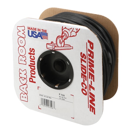 Prime-Line Screen Retainer Spline, 0.220 in., 250 foot, Black 1 Roll P 7598